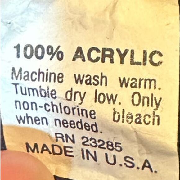 Vintage Private Eyes 100% Acrylic Bold Geometric Sweater – Made in USA – Size M - Picture 4 of 4